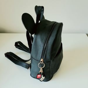 Mickey Mouse Black pebbled backpack